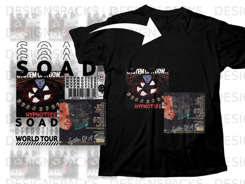 Black t-shirt with 