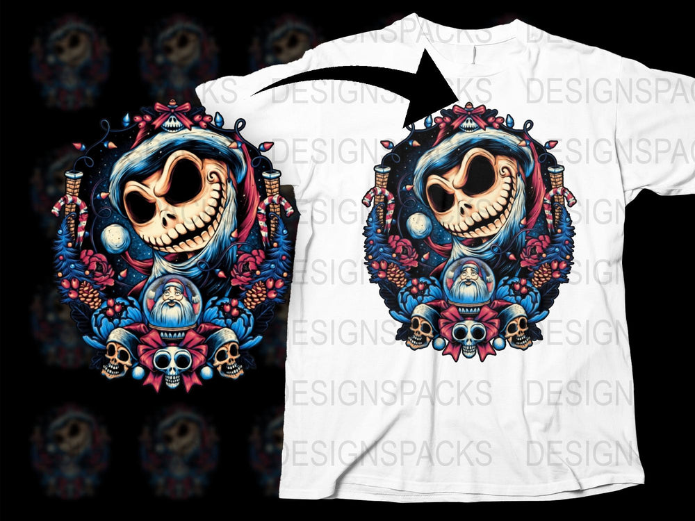 Skull and Flowers Graphic T-Shirt, Colorful Art Print Tee, Unique Men's and Women's Casual Wear
