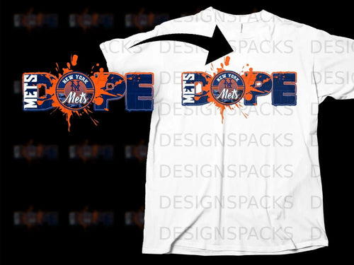 New York Mets Dope Graphic T-Shirt for Baseball Fans