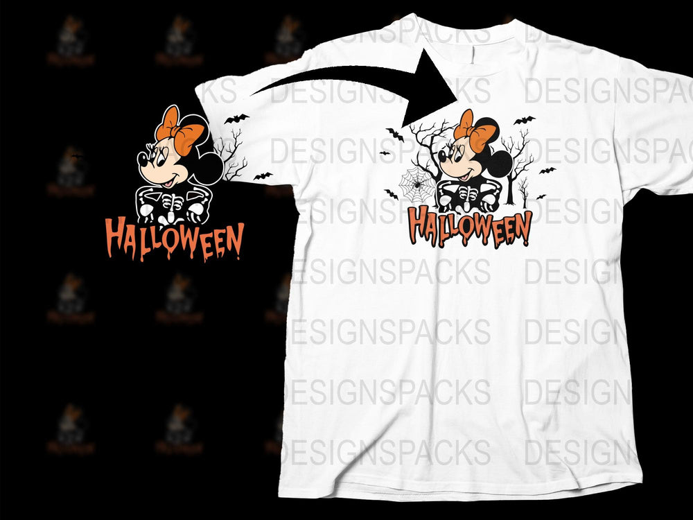 Mickey Mouse Halloween T-Shirt, Spooky Cartoon Graphic Tee, Cute Fall Fashion, Kids and Adults Sizes Available