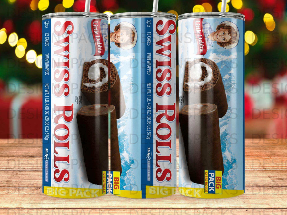 Little Debbie Swiss Rolls twin pack with 12 cakes.