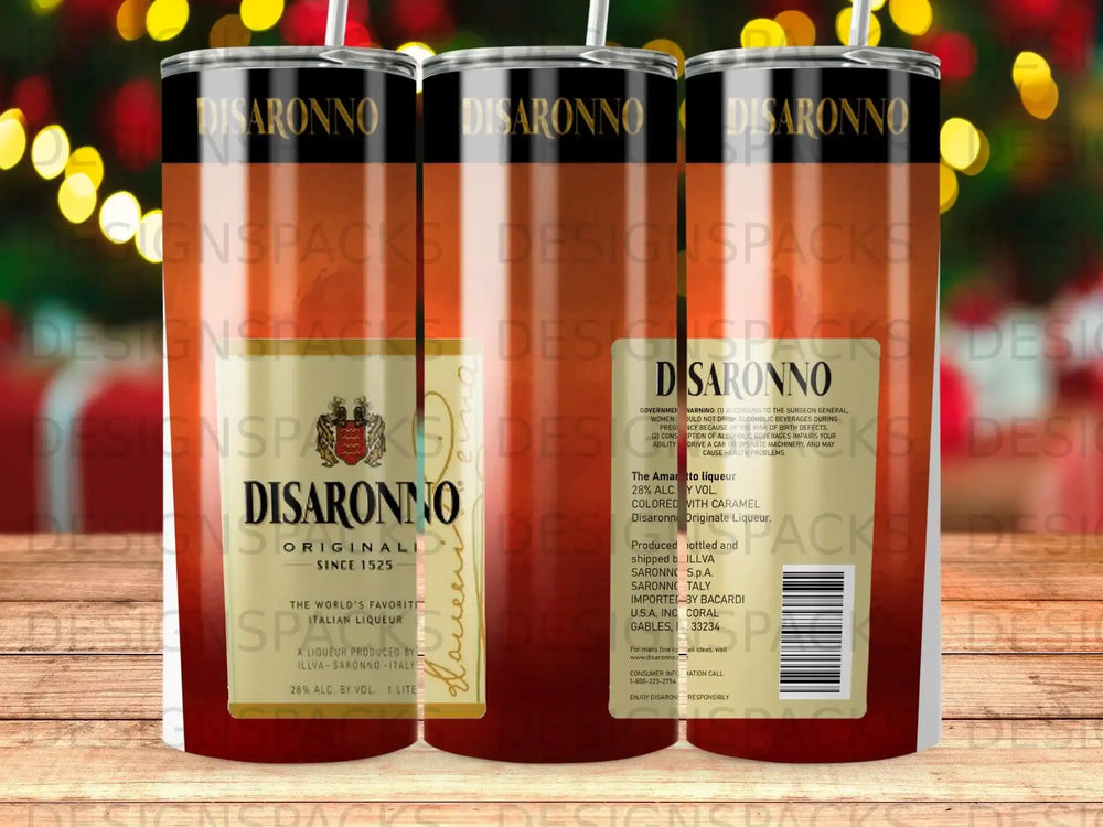 Disaronno Originale Amaretto liqueur bottle with 28% alc by vol label.