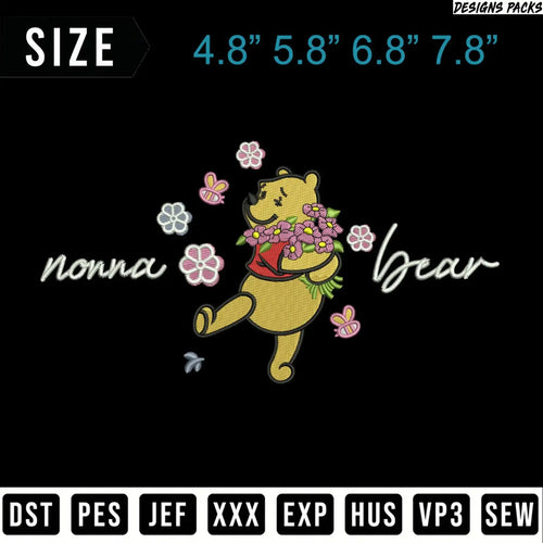 Winnie the Pooh with flowers, 