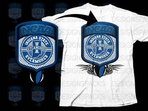 NCAA Indiana State Sycamores Logo T-Shirt, Vintage College Sports Tee, Athletic Apparel
