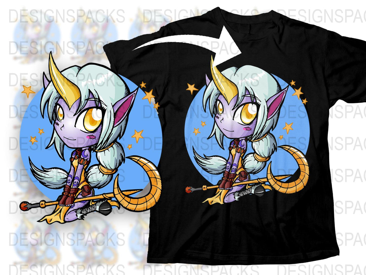 Anime Pony Graphic T-Shirt, Cute Cartoon Character Tee, Colorful Kids and Adult Clothing, Unique Fantasy Apparel