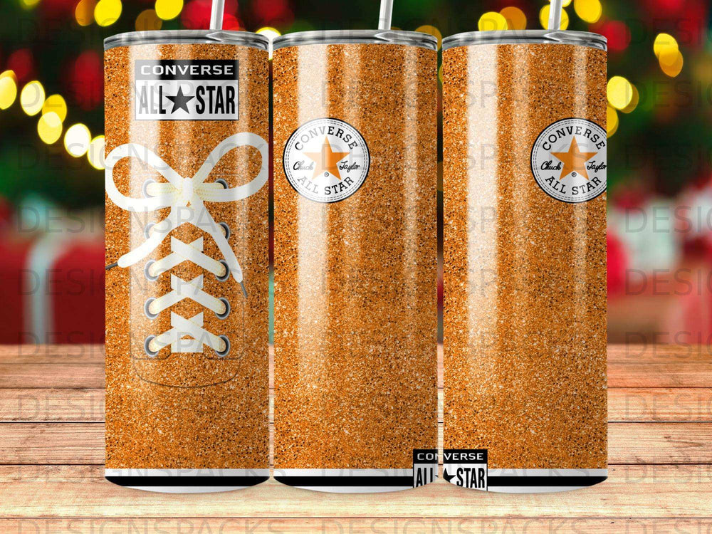 Converse All Star Orange Speckled Shoelace Tumbler product type