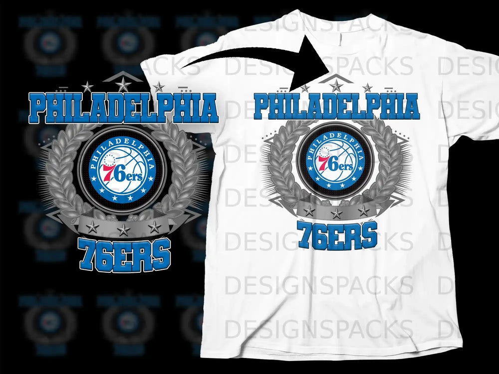 Philadelphia 76ers Basketball Emblem Graphic Tee