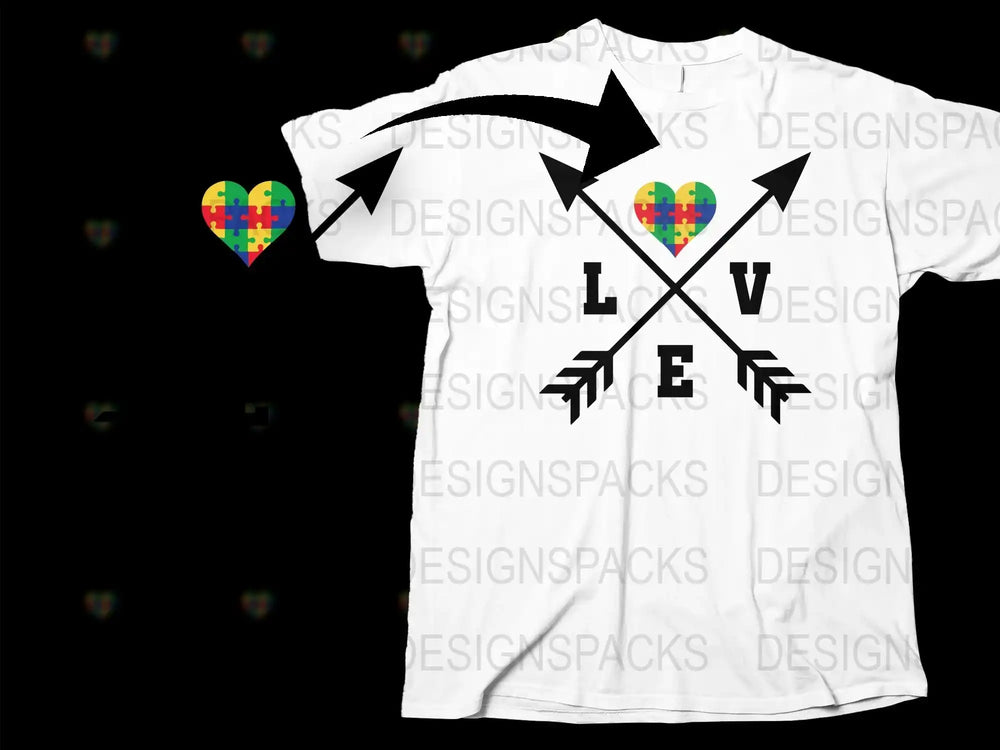 Graphic Love Arrows T-Shirt, LGBT Pride Heart Design, Unisex White Tee, Casual Summer Fashion
