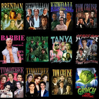 Load image into Gallery viewer, 63 Popular Movies Series Artists Bootleg Designs Bundle PNG
