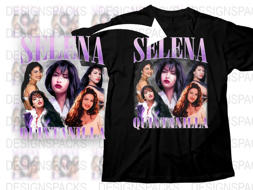 Selena Quintanilla Graphic T-Shirt Pop Singer Tribute Tee Retro Style Fan Gift Idea Music Apparel