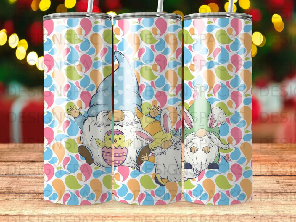 Easter Gnomes Bunny Chick Drops Pattern Tumbler product type