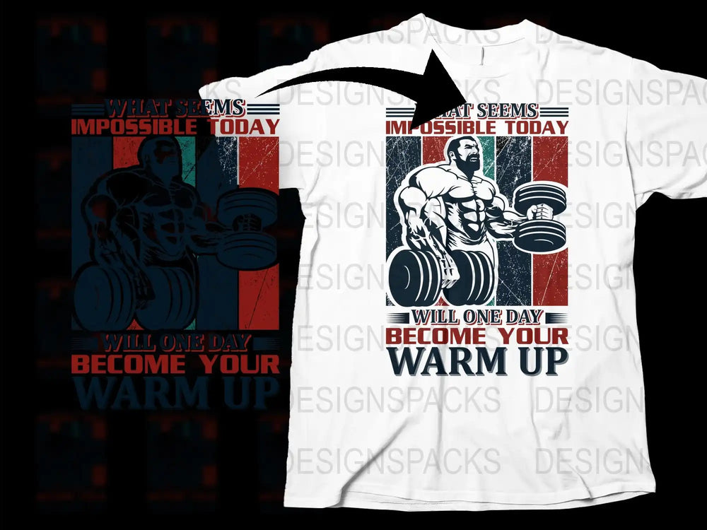 Motivational Workout T-Shirt, Bodybuilding Graphic Tee, Inspirational Gym Clothing, Fitness Apparel for Men and Women