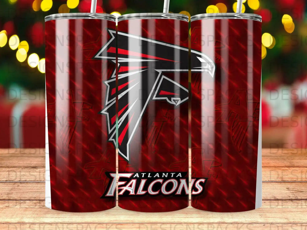 Atlanta Falcons Logo Red Pattern Design Tumbler product type