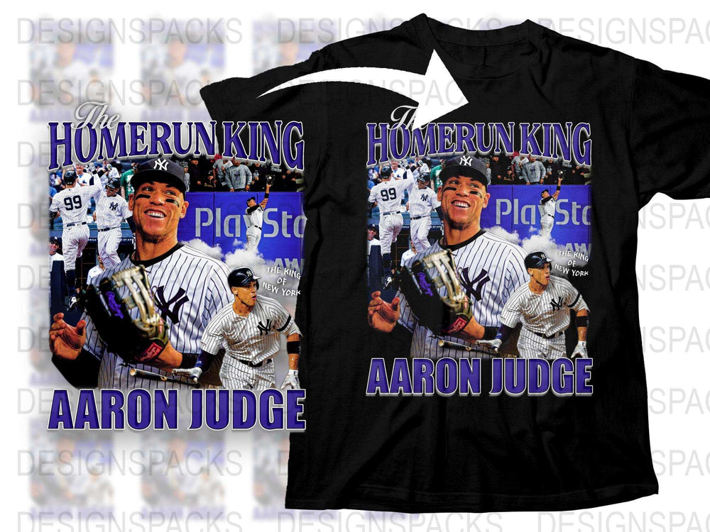 Aaron Judge T-Shirt, New York Yankees Fan Gear, Home Run King Graphic Tee, Baseball Sports Apparel