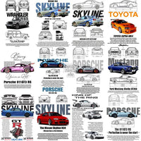 Load image into Gallery viewer, 64 Cars Heritage Automobile Legacy Designs Bundle Png
