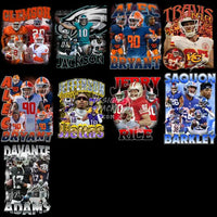 Load image into Gallery viewer, 64 Football Players Bootleg Designs Bundle Png
