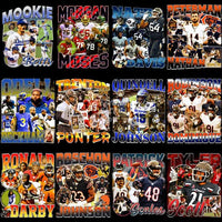 Load image into Gallery viewer, 64 Football Players Bootleg Designs Bundle Png
