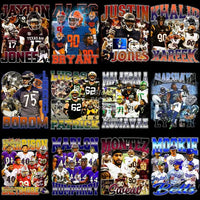 Load image into Gallery viewer, 64 Football Players Bootleg Designs Bundle Png
