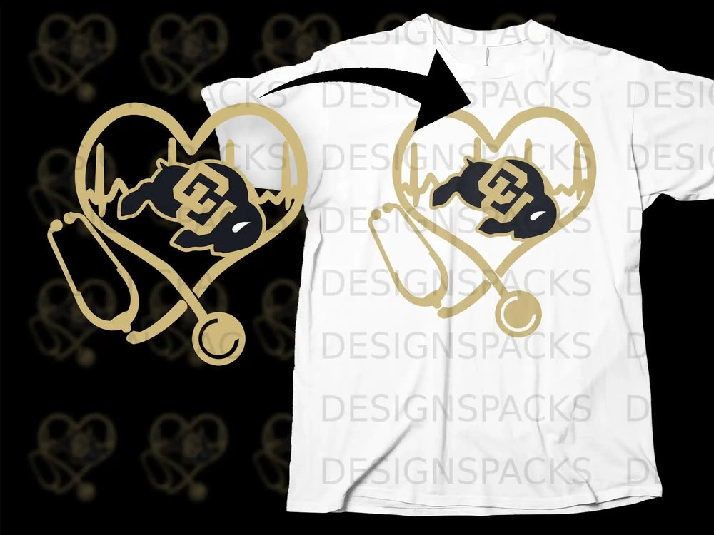 Heart Stethoscope Buffalo Design Shirt for Women Men