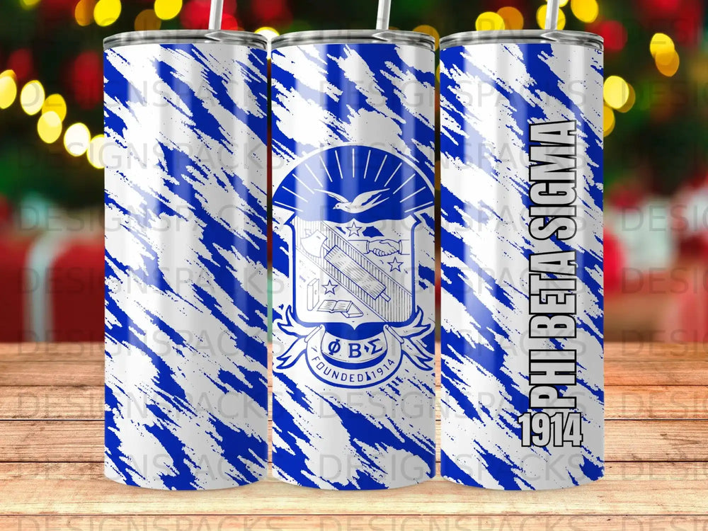 Phi Beta Sigma Fraternity Blue White Distressed product type