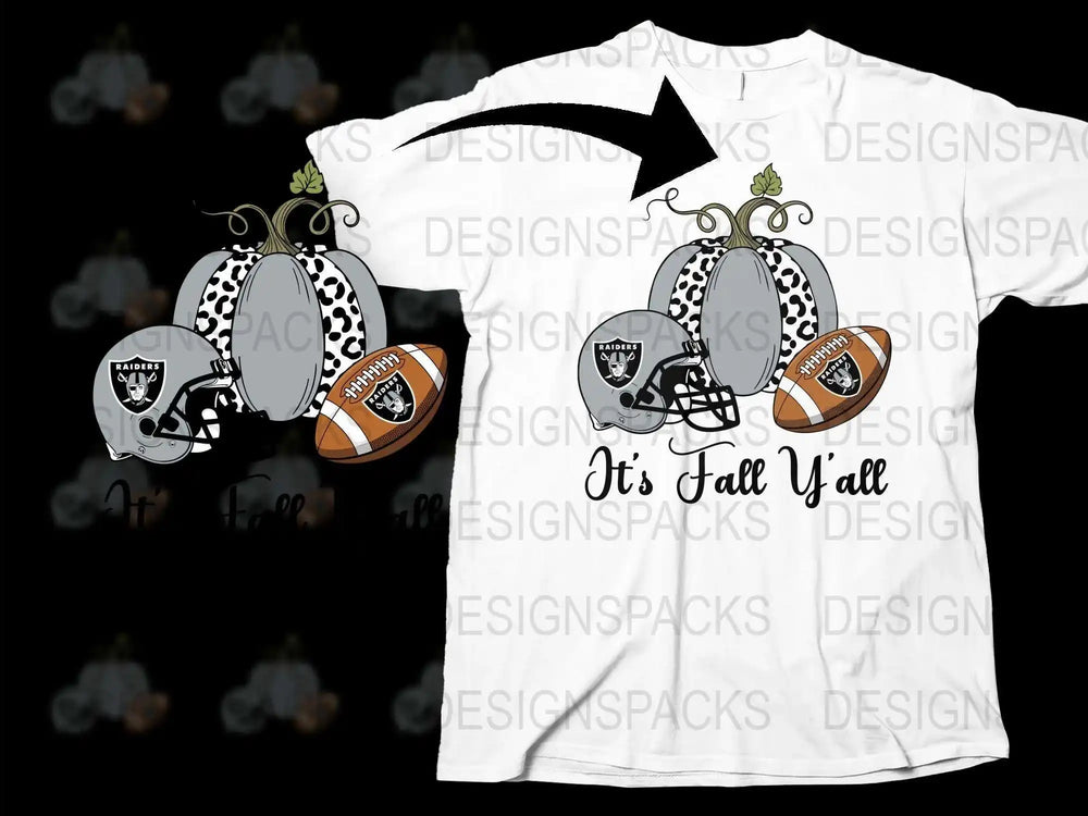 'It's Fall Y'all' T-Shirt, Autumn Pumpkin Football Tee, Casual Graphic Shirt, Thanksgiving Outfit, Fall Season Apparel