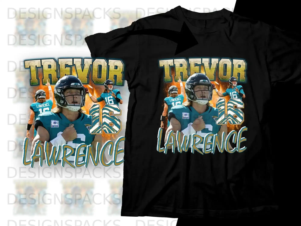 Trevor Lawrence 16 Jacksonville Jaguars t-shirt design.