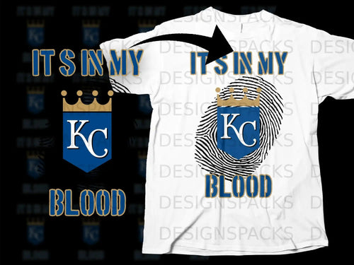 It's In My Blood KC Graphic T-shirt