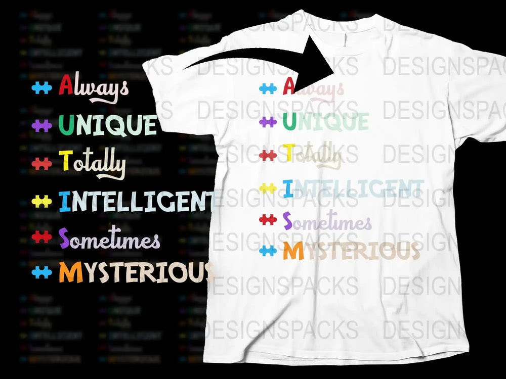 Colorful Positive Traits Graphic T-Shirt, Unique Inspirational Quotes, Unisex Fashion Tee
