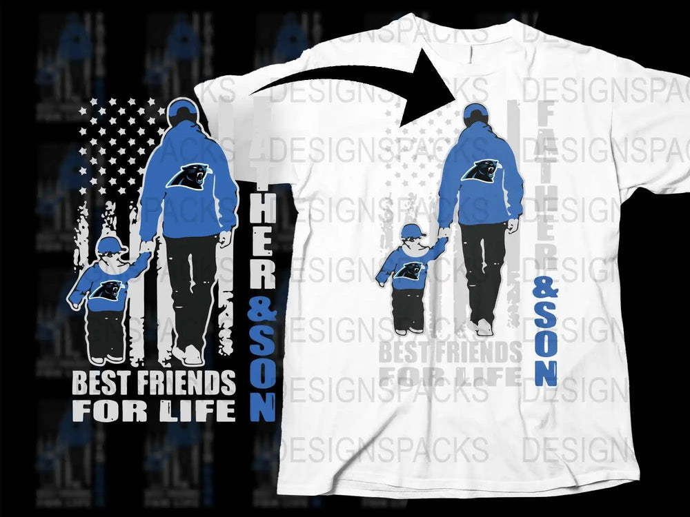 Father Son Matching T-Shirts Best Friends For Life Graphic Tee Family Outfit