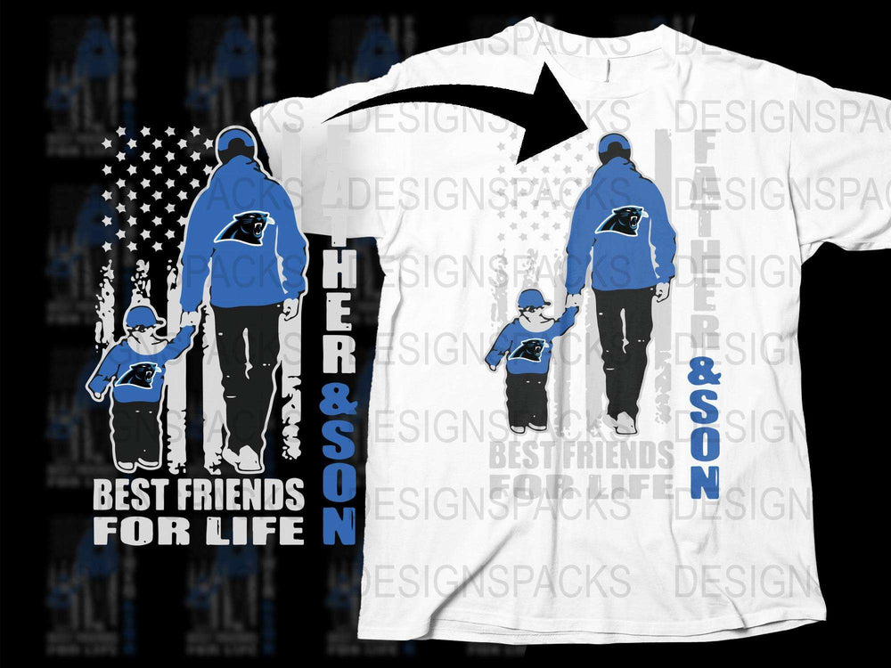 Father Son Matching T-Shirts Best Friends For Life Graphic Tee Family Outfit