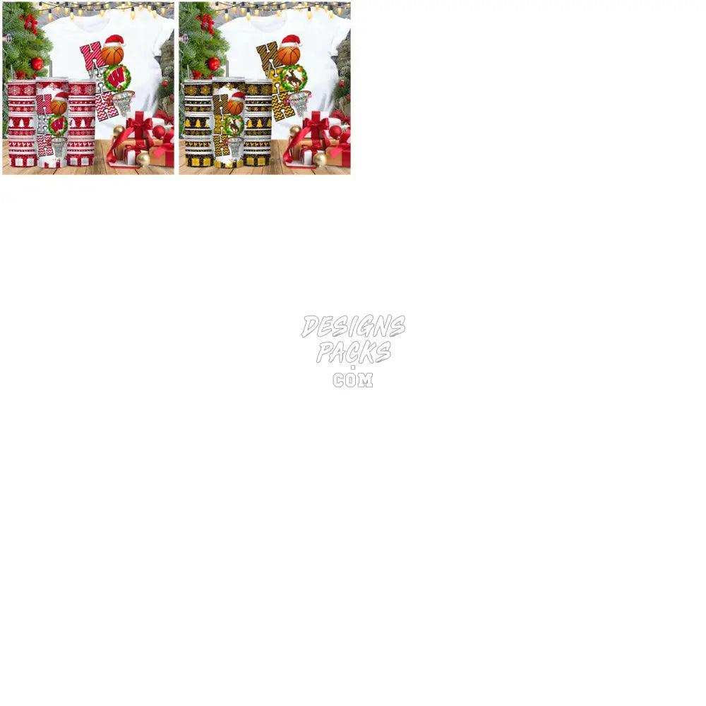 65 College Sport Teams Hohoho Basketball Tumbler Wrap Bundle Jpg