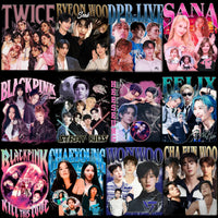 Load image into Gallery viewer, 65 KPOP Music Tribute Streetwear &amp; Bootleg Designs Bundle PNG
