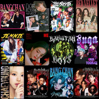 Load image into Gallery viewer, 65 KPOP Music Tribute Streetwear &amp; Bootleg Designs Bundle PNG
