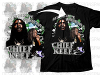 Chief Keef Graphic T-Shirt, Hip Hop Music Tee, Urban Streetwear, Black Cotton Shirt with Artist Design, Men's Fashion