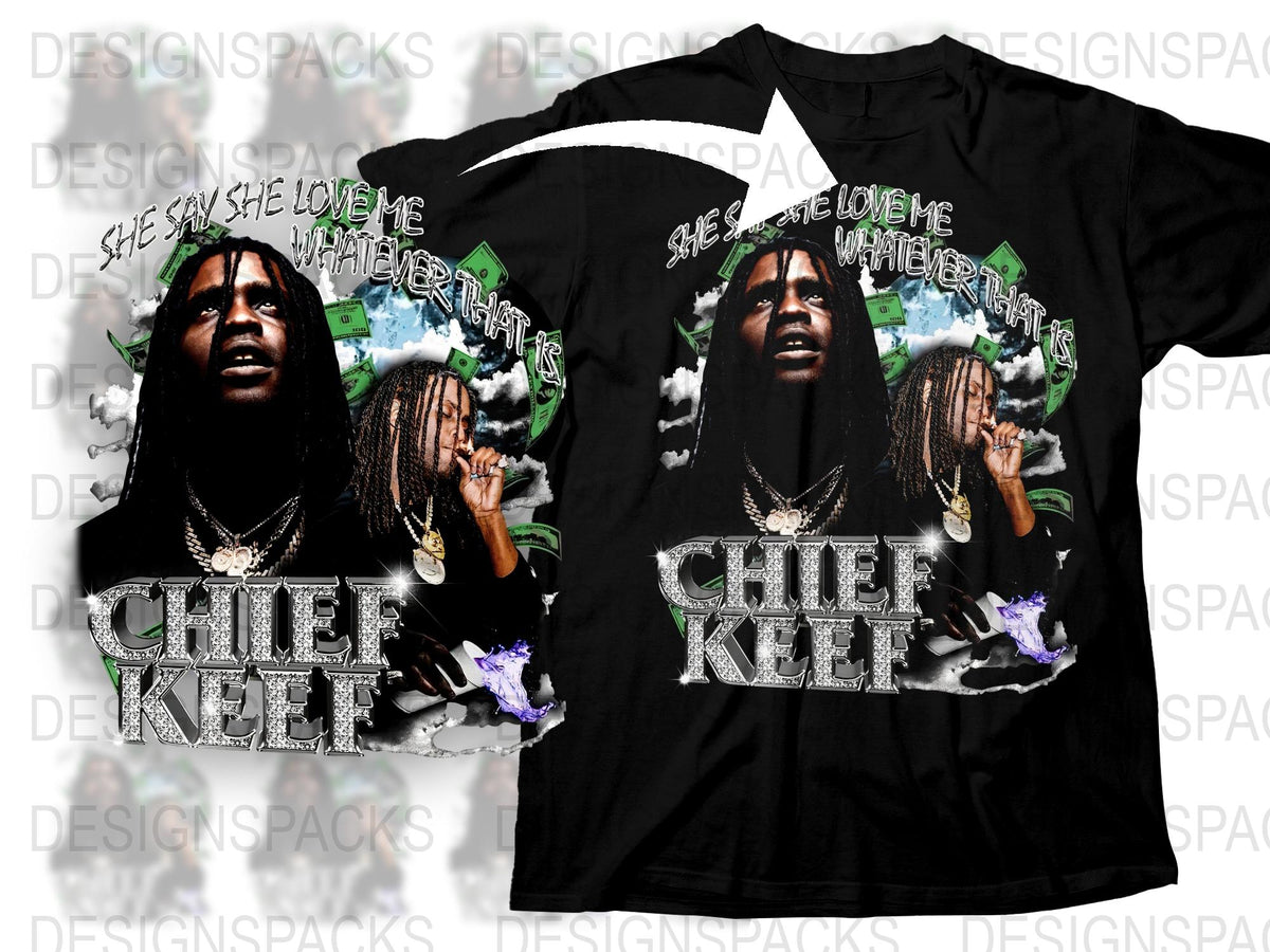 Chief Keef Graphic T-Shirt, Hip Hop Music Tee, Urban Streetwear, Black Cotton Shirt with Artist Design, Men's Fashion