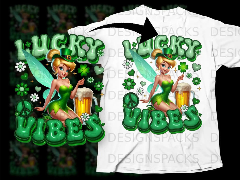 Lucky Vibes Fairy Leprechaun Shamrock Beer product type