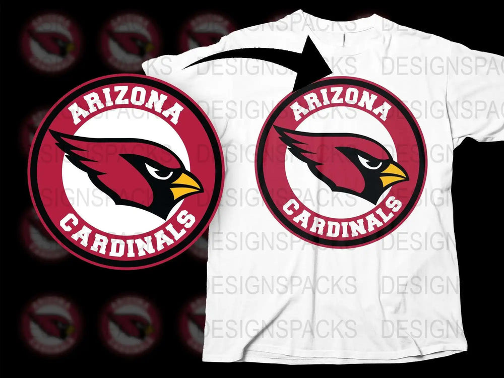 Arizona Cardinals T-Shirt, NFL Team Logo, Red and White, Football Fan Apparel, Sports Merchandise, Unisex Clothing