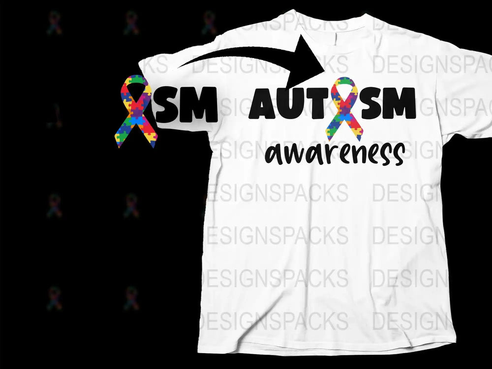 Autism Awareness T-Shirt with Colorful Puzzle Pieces, Support Autism Advocacy, Adult Unisex Sizes