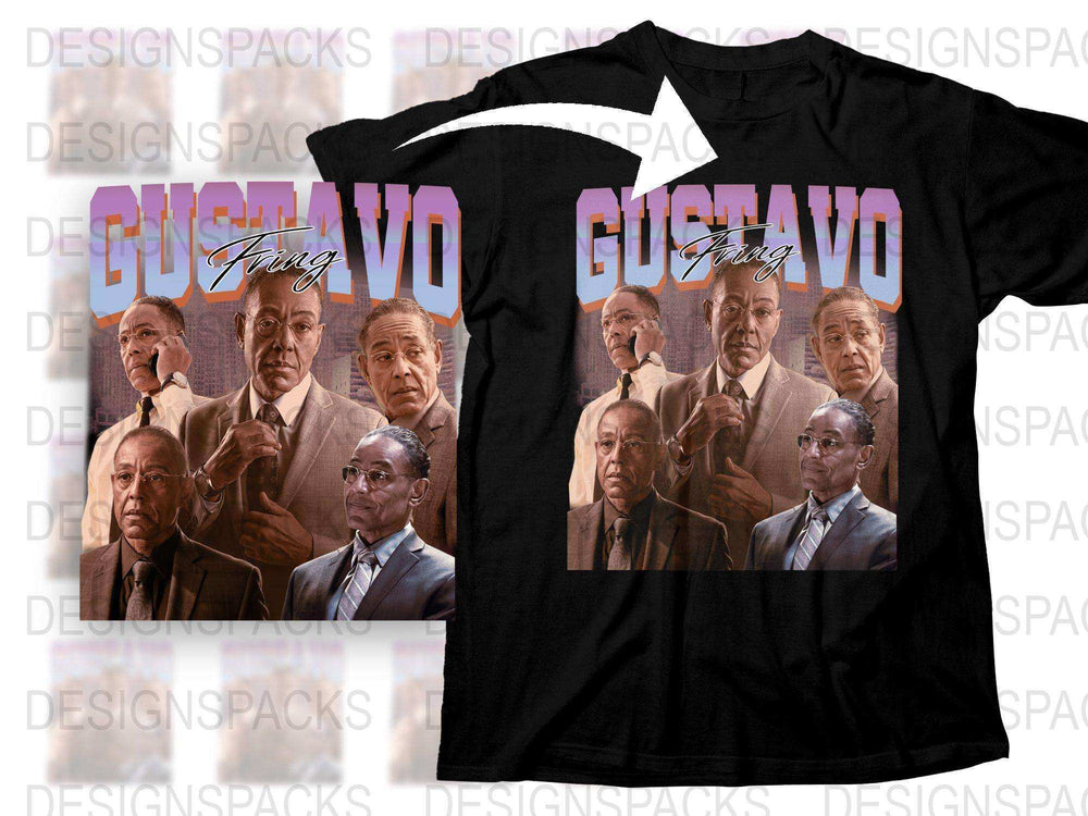Gusavo Fring T-Shirt, Breaking Bad Inspired Character Tee, Graphic Novelty Shirt, TV Show Fan Apparel, Cotton Top