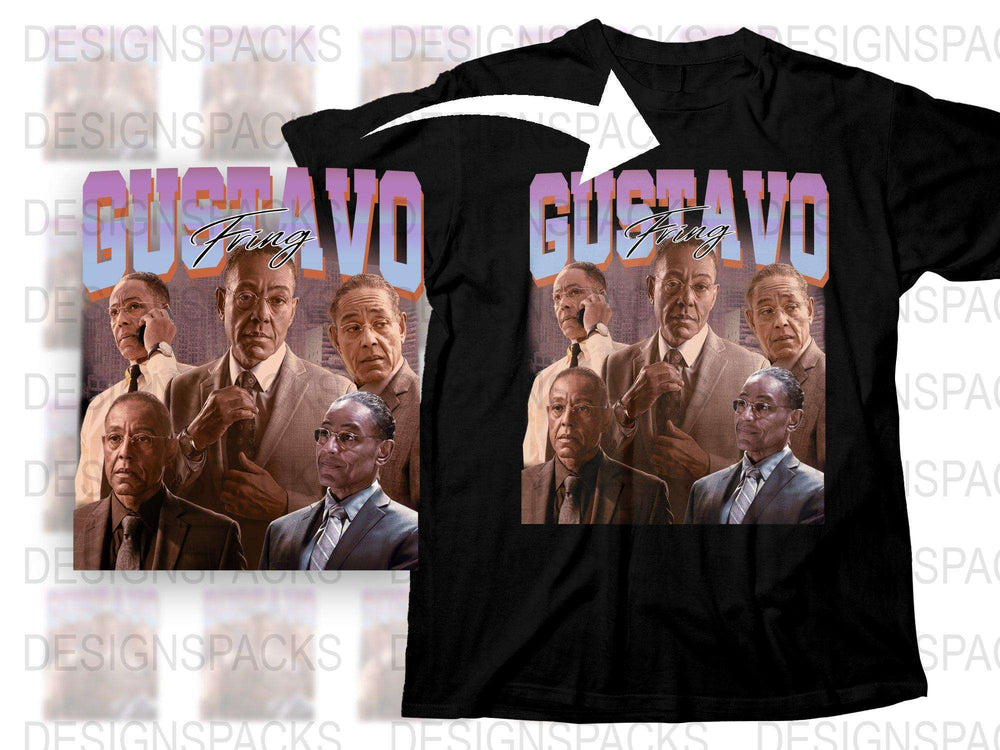 Gusavo Fring T-Shirt, Breaking Bad Inspired Character Tee, Graphic Novelty Shirt, TV Show Fan Apparel, Cotton Top