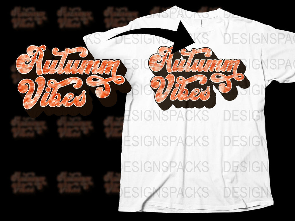 Autumn Vibes Graphic T-Shirt, Orange Text Design, Fall Season Casual Wear, Unisex Fashion Shirt