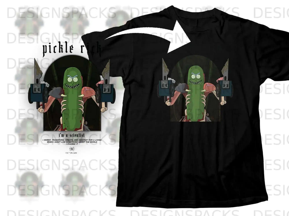 Pickle Rick I'm a Scientist Graphic Tee Shirt