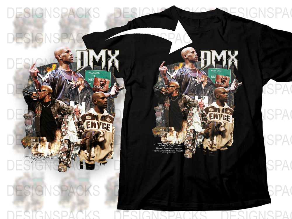 Vintage DMX T-Shirt, 90s Hip-Hop Retro Tee, Men's and Women's Urban Streetwear, Rap Legend Fan Merchandise