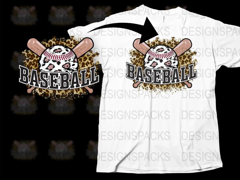 Trendy Baseball T-shirt Leopard Print Skull Graphic Tee Sports Fan Apparel