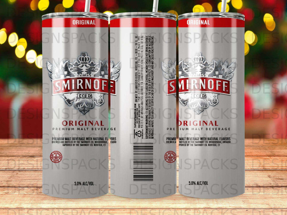 Smirnoff Ice Original Premium Malt Beverage can with white and silver branding.
