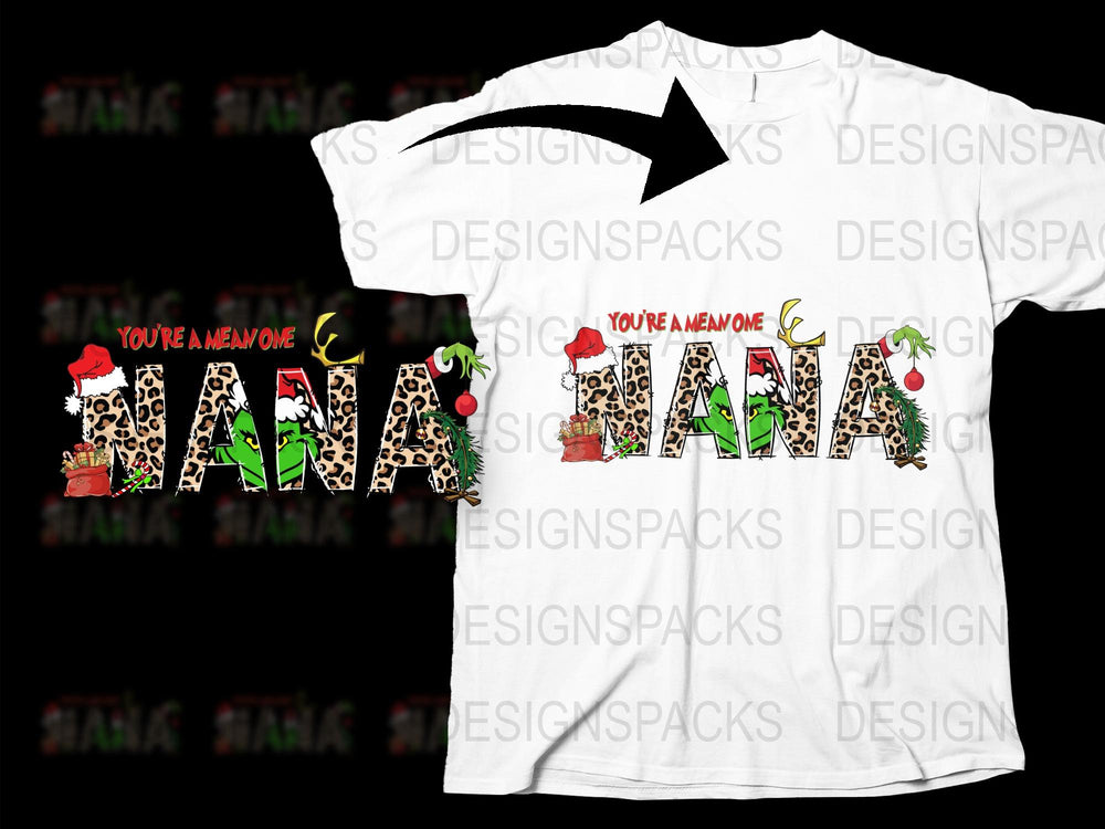 Holiday Mama T-Shirt, Christmas Grandma Gift, Festive Family Tee, Women's Winter Apparel