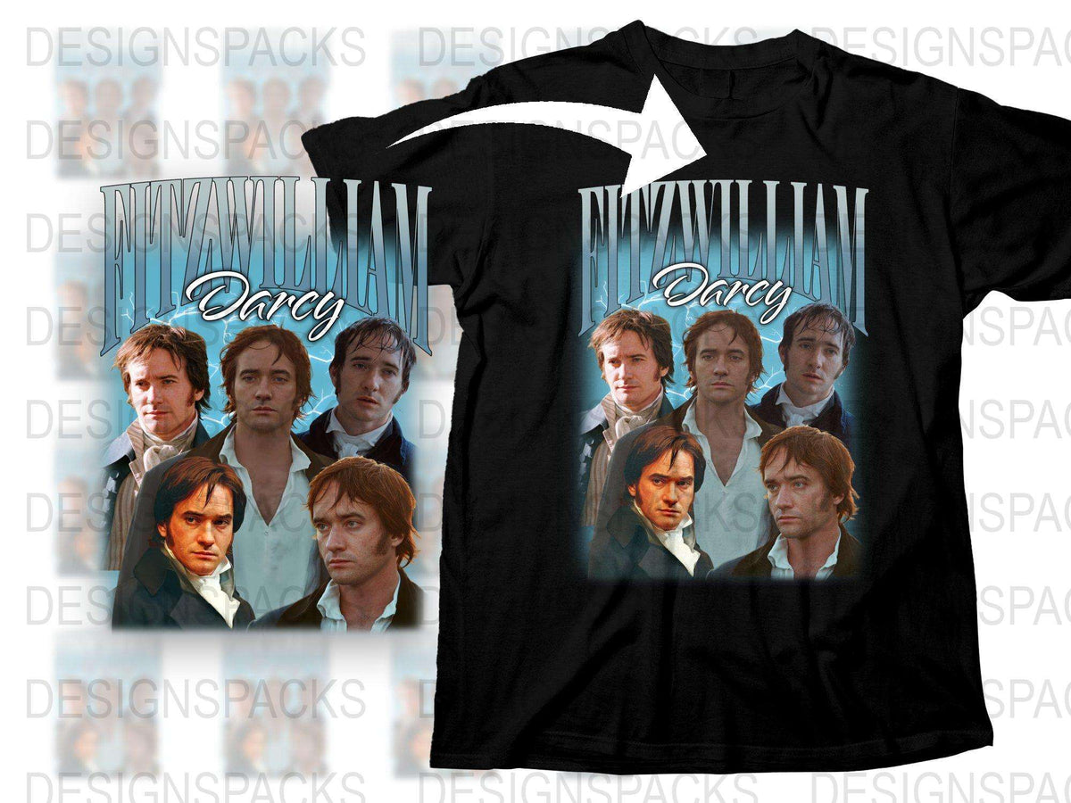 Pride and Prejudice Mr. Darcy Themed T-Shirt, Romantic Novel Character Tee, Gift for Jane Austen Fans