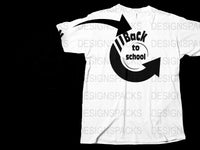 Back to School T-Shirt, White Graphic Tee, Kids School Outfit, Unisex Student Top