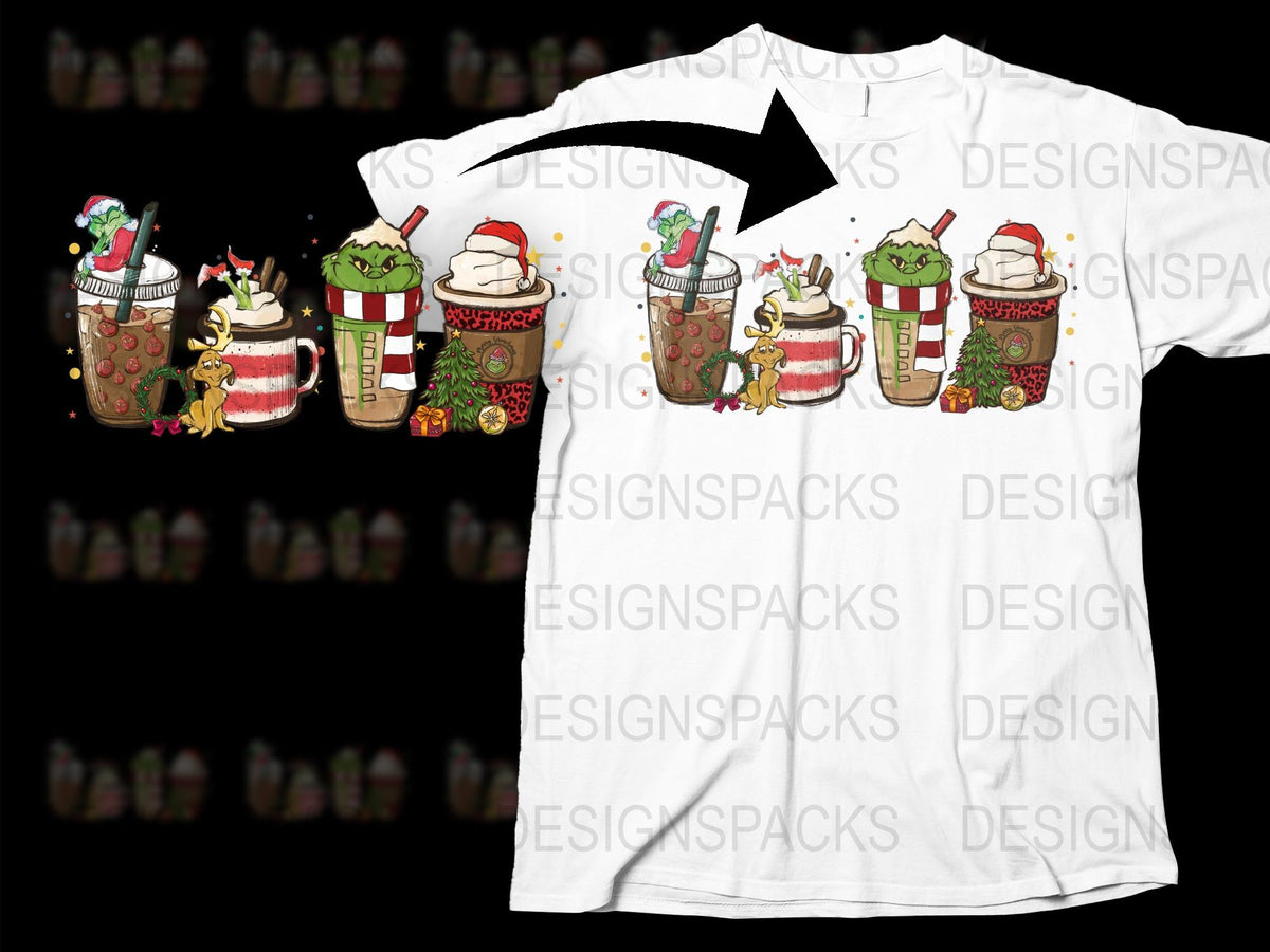 Holiday Coffee T-Shirt, Christmas Beverage Graphic Tee, Cute Seasonal Drink Shirt, Festive Apparel Gift