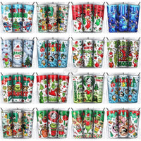 Load image into Gallery viewer, 66 Inflated Cartoon 3D Puff Christmas Tumbler Wrap Bundle Jpg
